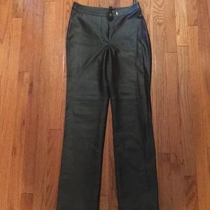 Black leather pants